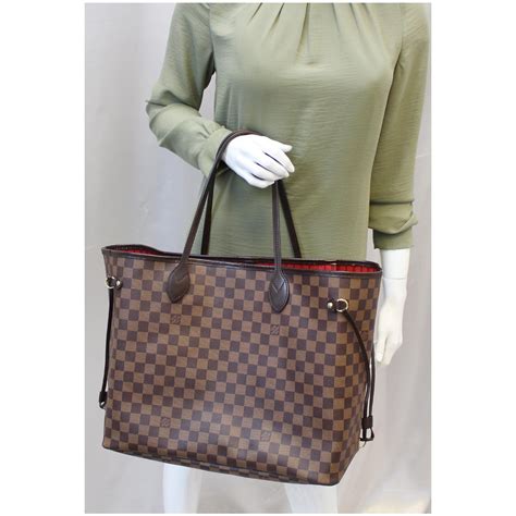 louis vuitton neverfull pochette damier ebene brown|louis vuitton artsy damier ebene.